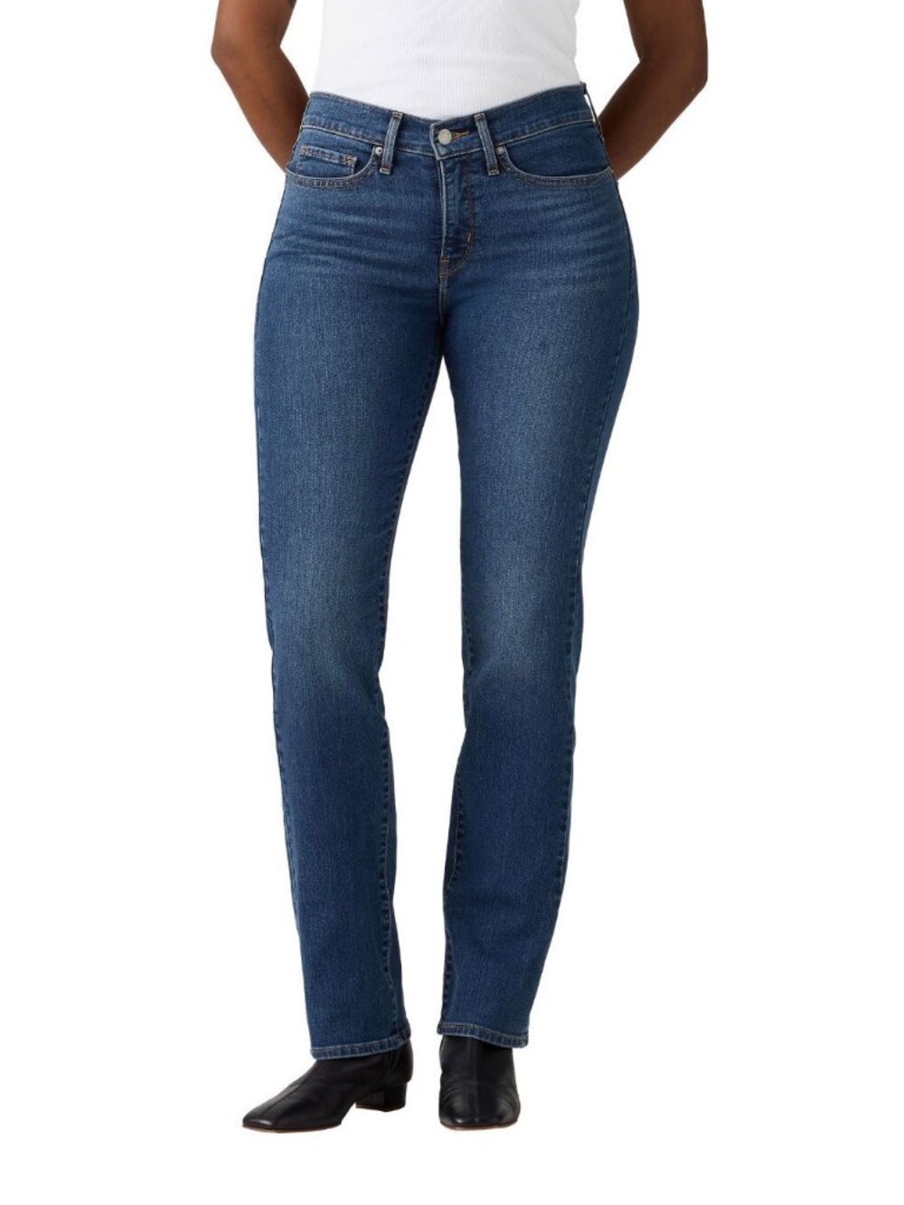 Levi's 314 Women's Shaping Straight Dark Blue Jeans Size 31x32